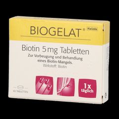 BIOGELAT BIOTIN TBL 5MG - 40 Stück